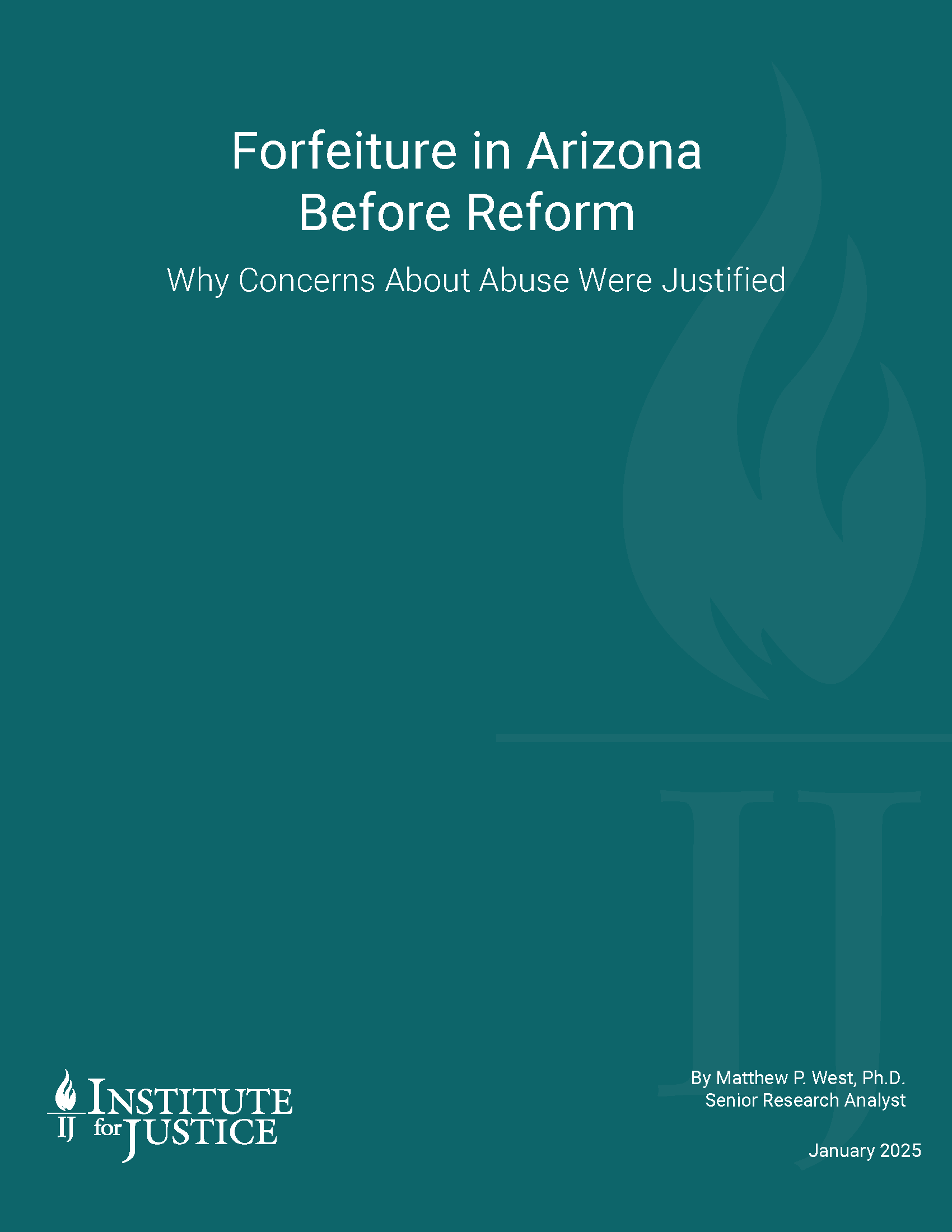 Forfeiture in Arizona Before Reform